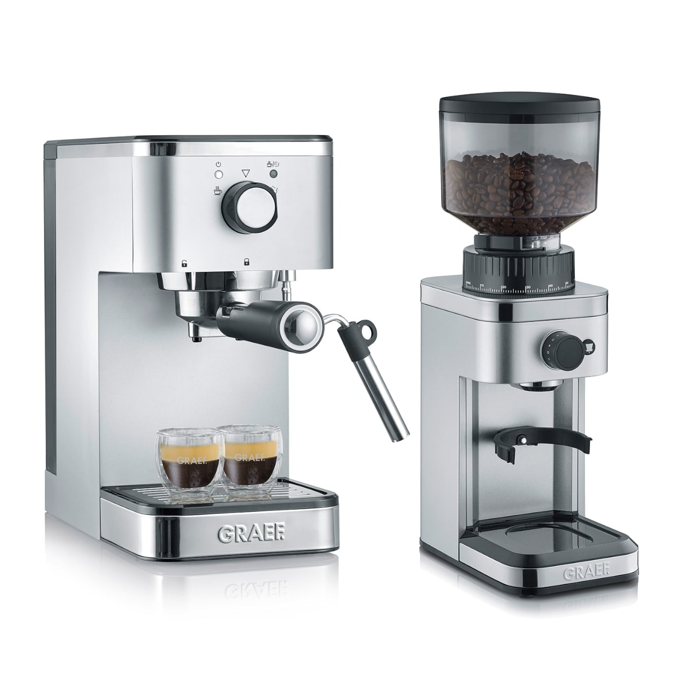 Espresso machine salita incl. coffee grinder CM500 GRAEF