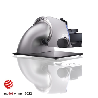 Graef Allesschneider, silberfarben, Red Dot Award 2022, modernes Design, Küchengerät