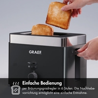Toaster TO62 kompakt, für 2 Scheiben Toast