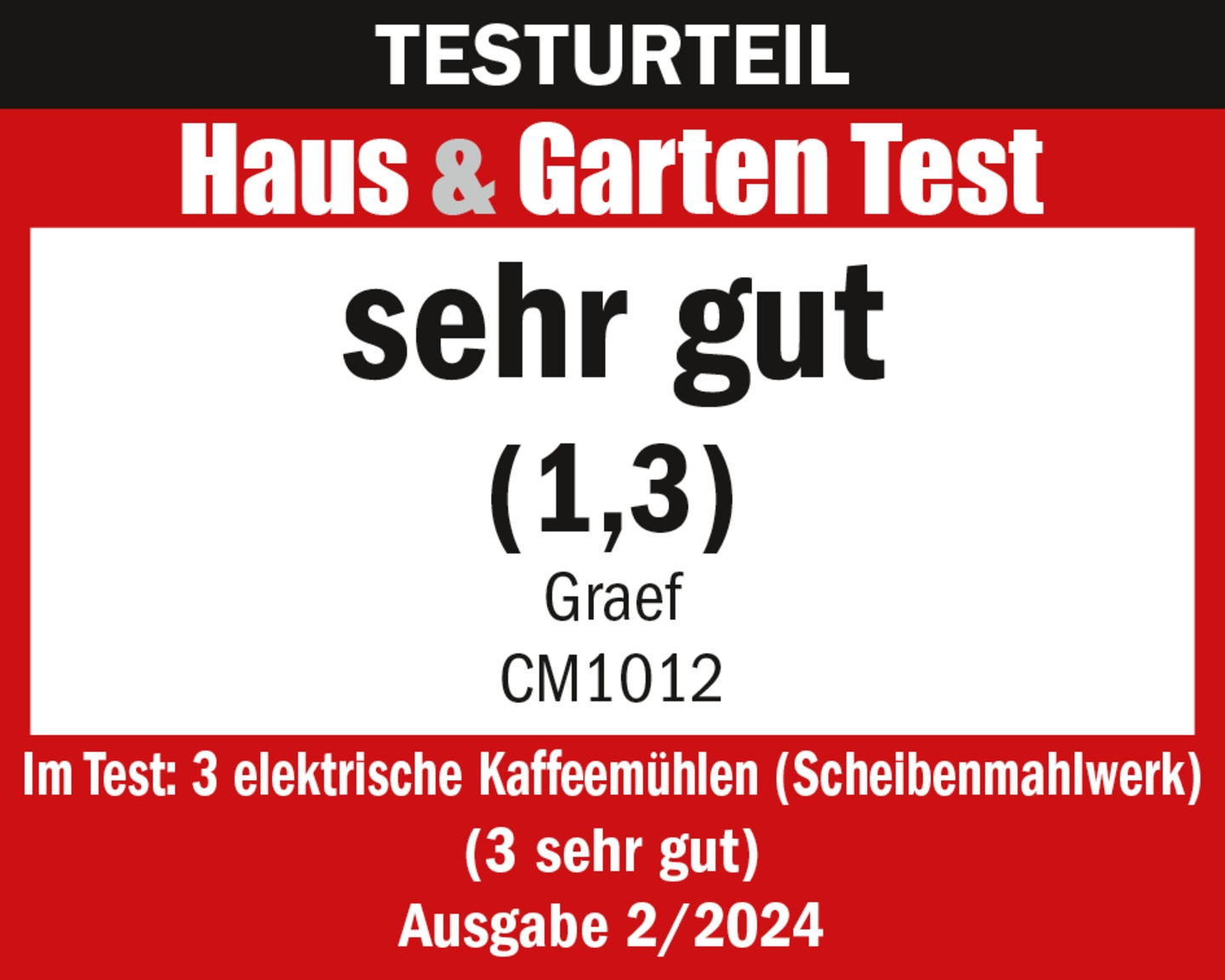 Kaffeemühle CM1012 extraleise, mit Scheibenmahlwerk