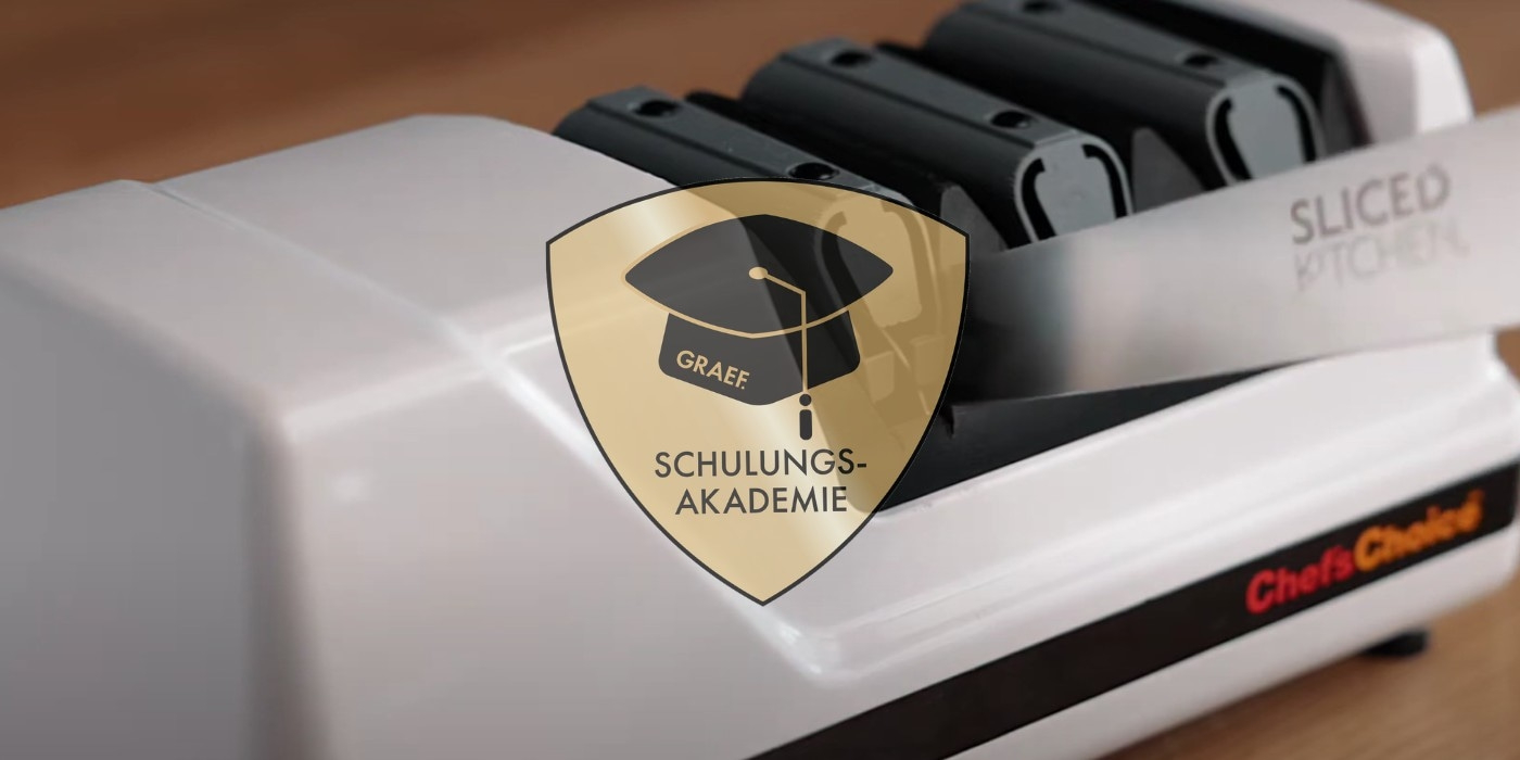 Diamant-Messerschärfer CC120 20° Schleifwinkel, 3-Fasen-Schliff