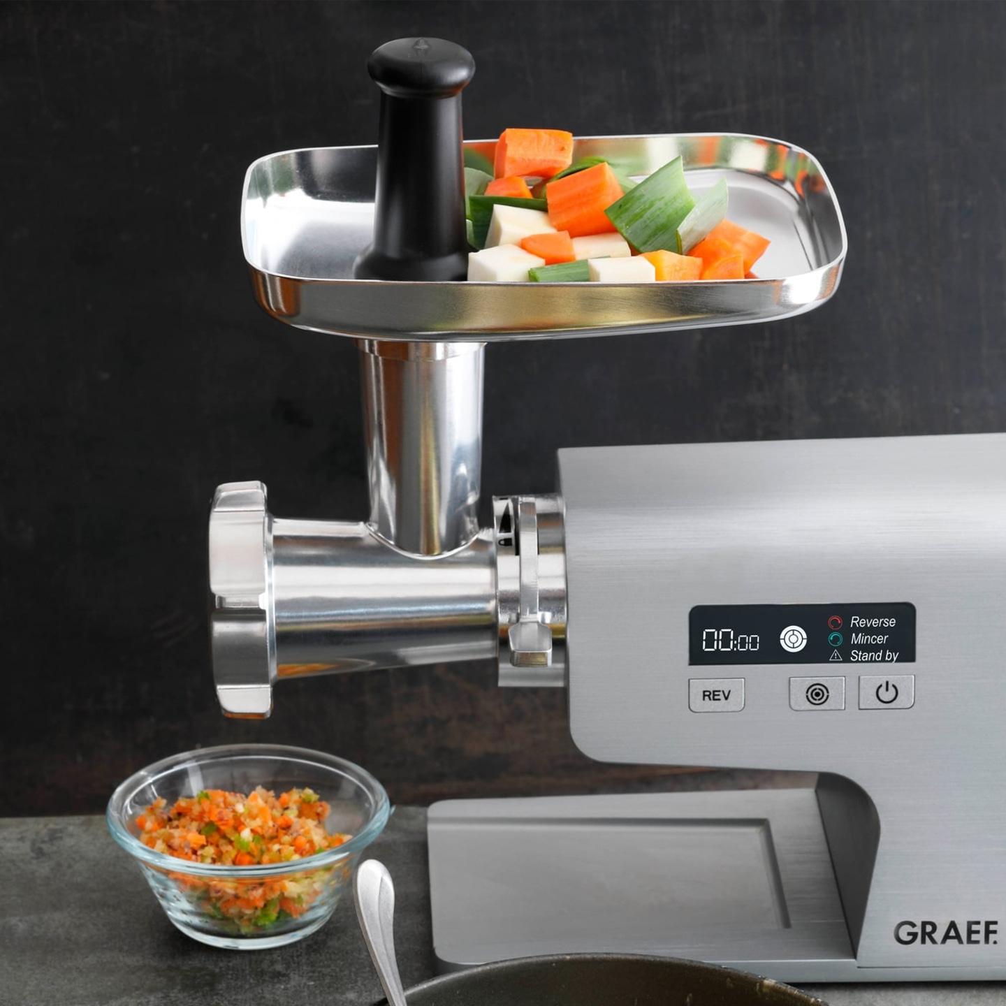 Multiwolf FW 500, silber Der Fleischwolf für Kreative