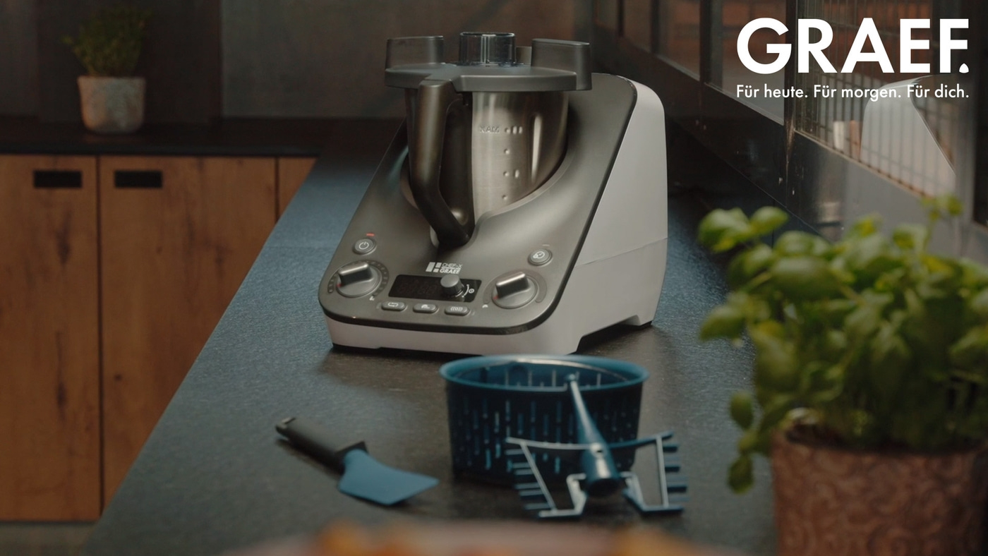 Profi-Küchenmaschine CHEF-X Zerkleinern, Mahlen, Kochen, u.v.m.
