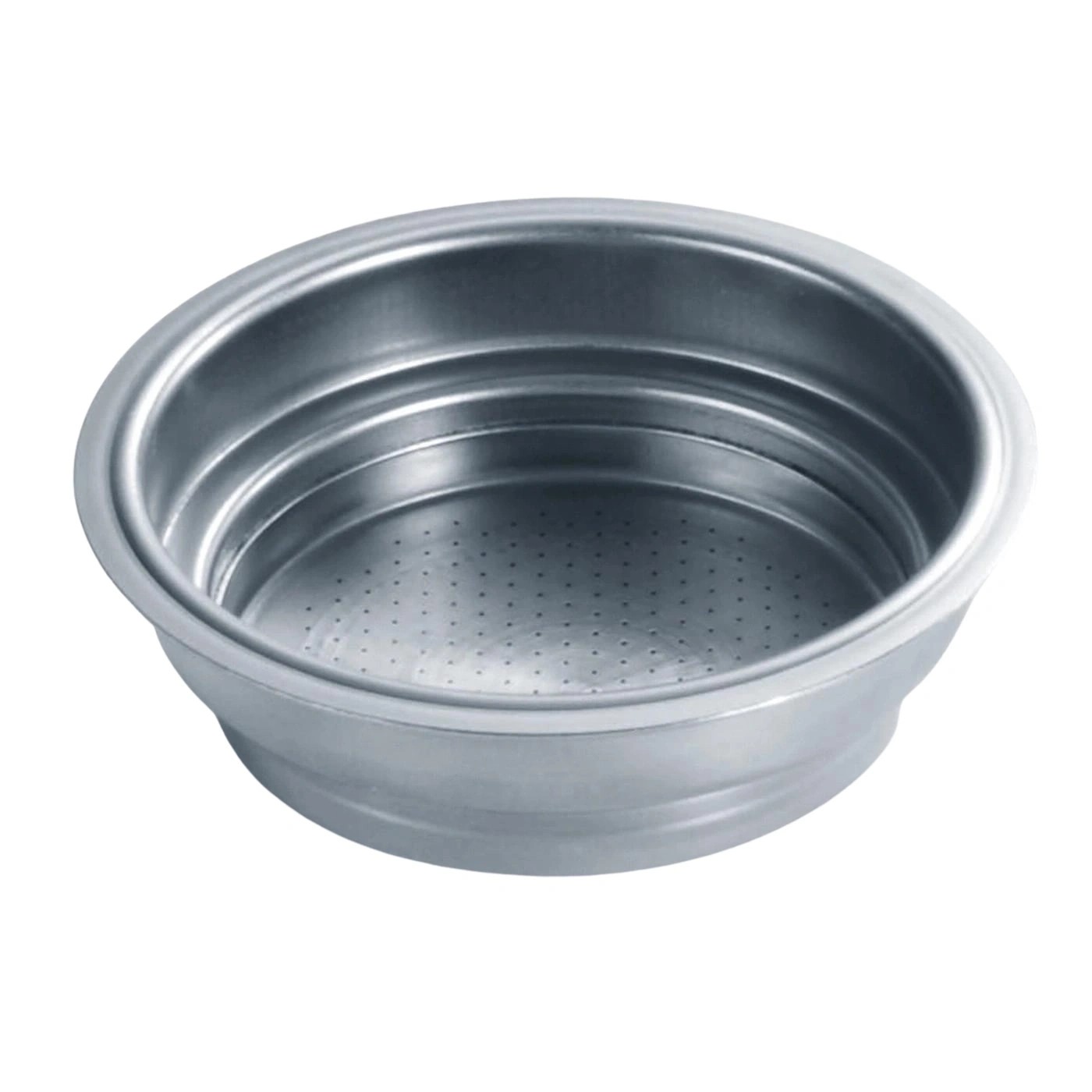 Edelstahl-Kaffeefilter, leer, mit Löchern, für Espresso, rund, Metall