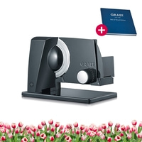 Affettatrice multiuso SKS110, nera incl. attacco combinato