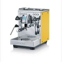 Siebträger-Espressomaschine Estessa Edelstahl / Gelb