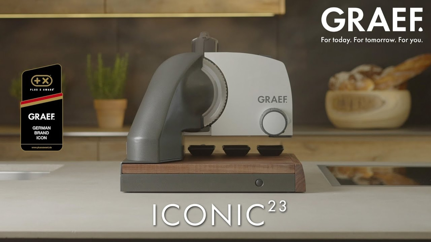 Elettrodomestico da cucina GRAEF, ICONIC 23, icona del marchio tedesco, Plus X Award.