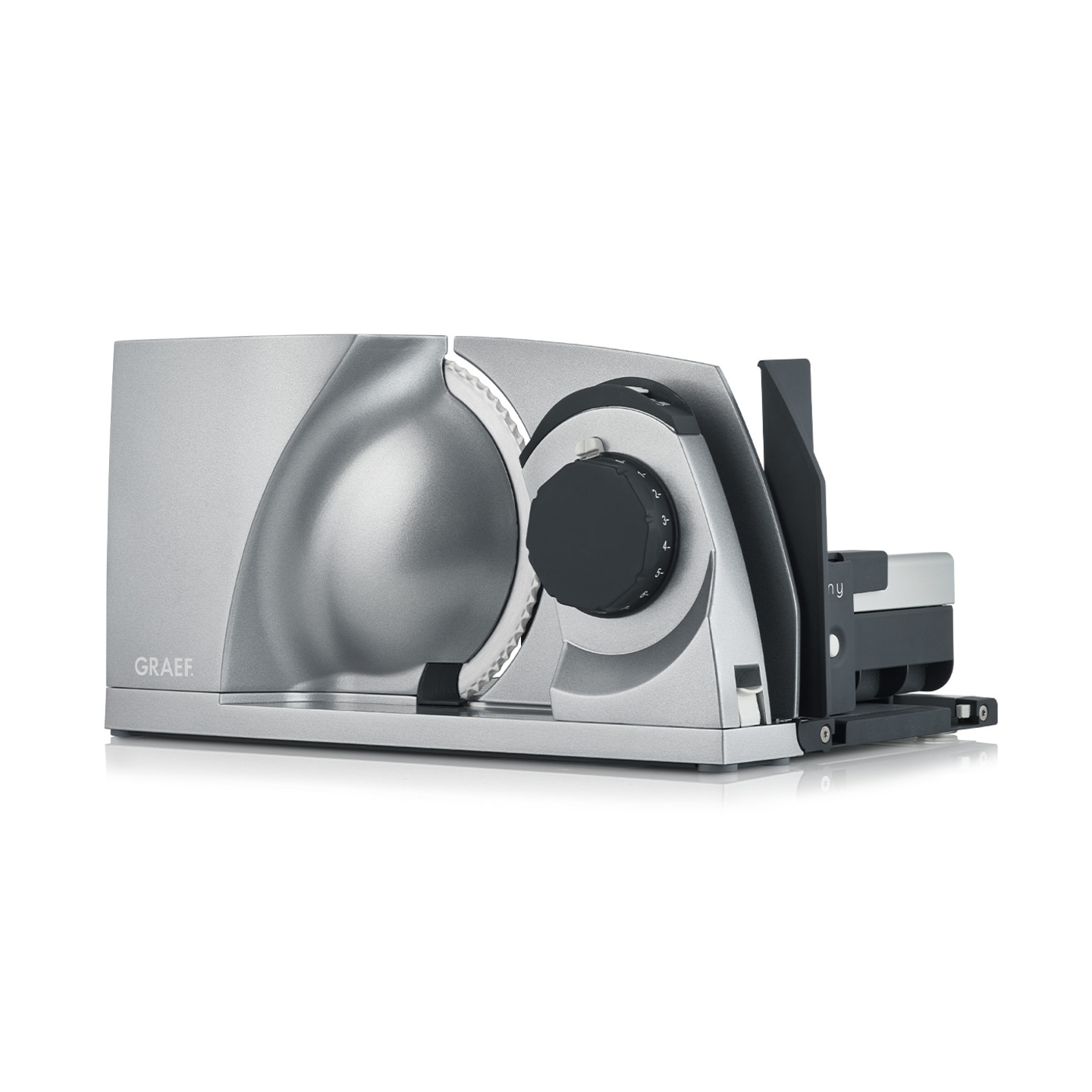 Klappbarer Allesschneider MYtiny, silber Genial klein, genial einfach!