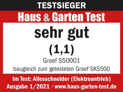 Test winner Haus & Garten Test: very good (1.1) Graef S50001 Allesschneider issue 1/2021