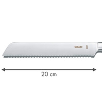 Couteau à pain KN5054 à lame ondulée de 20 cm
