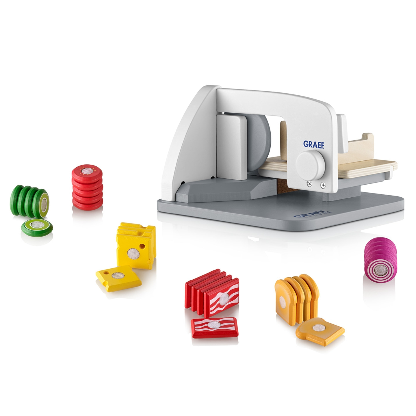 Spielzeug-Allesschneider TC1920, grau inkl. 30-teiligem Schneidgut-Set