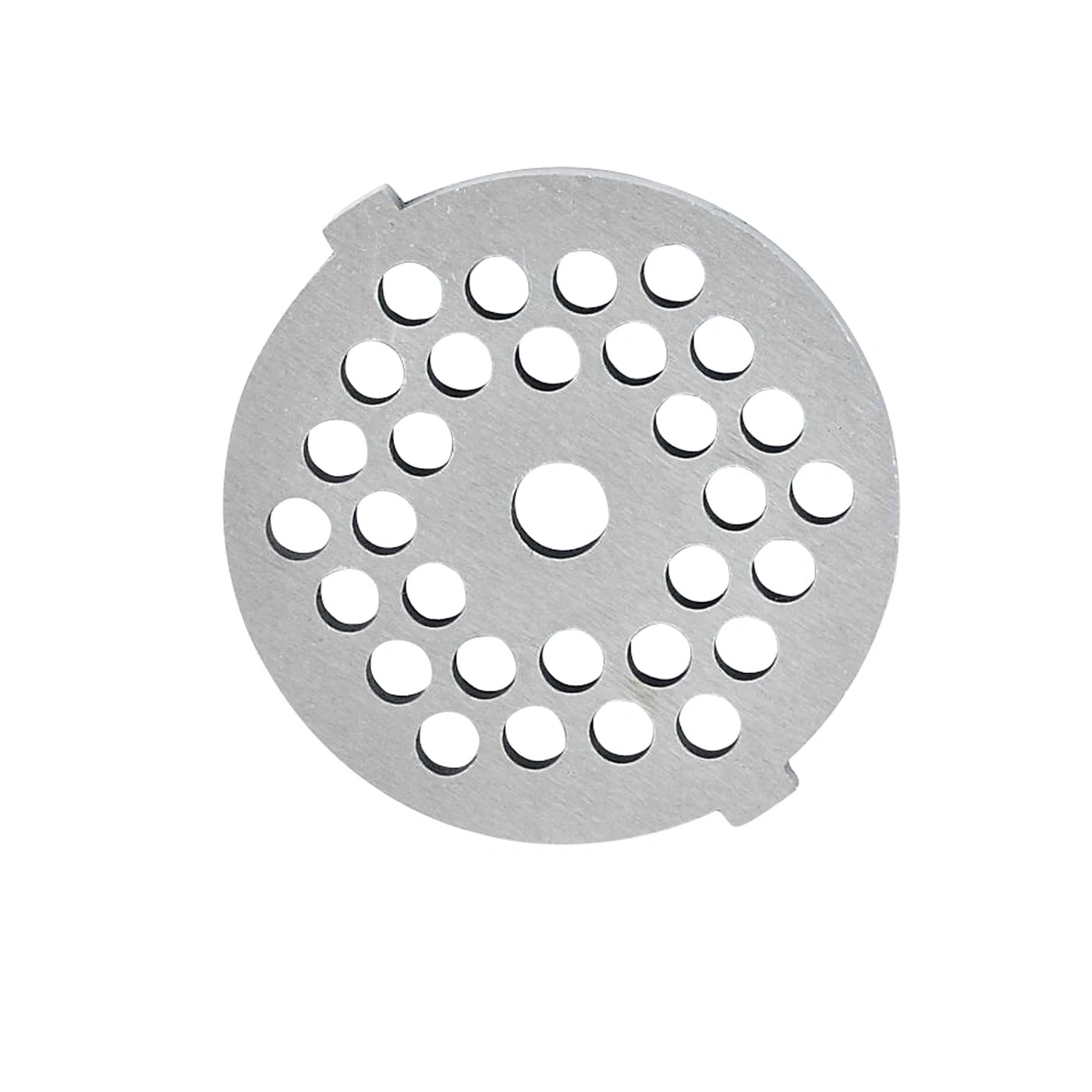 Metallplatte mit Löchern, für Fleischwolf, rund, silberfarben, Küchenutensil