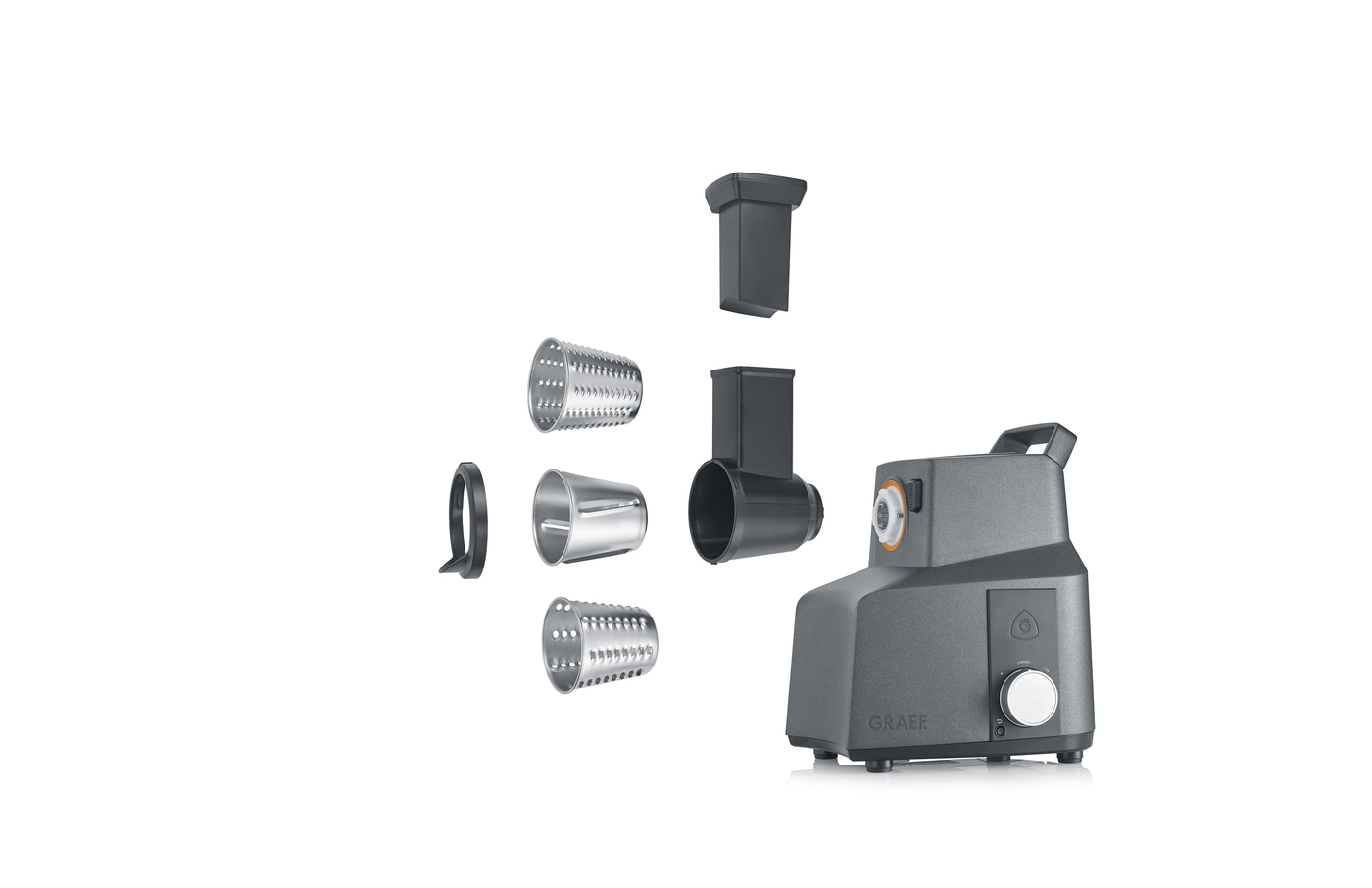 Fleischwolf FW706 Set, eisenglimmergrau inkl. Raspel-Set