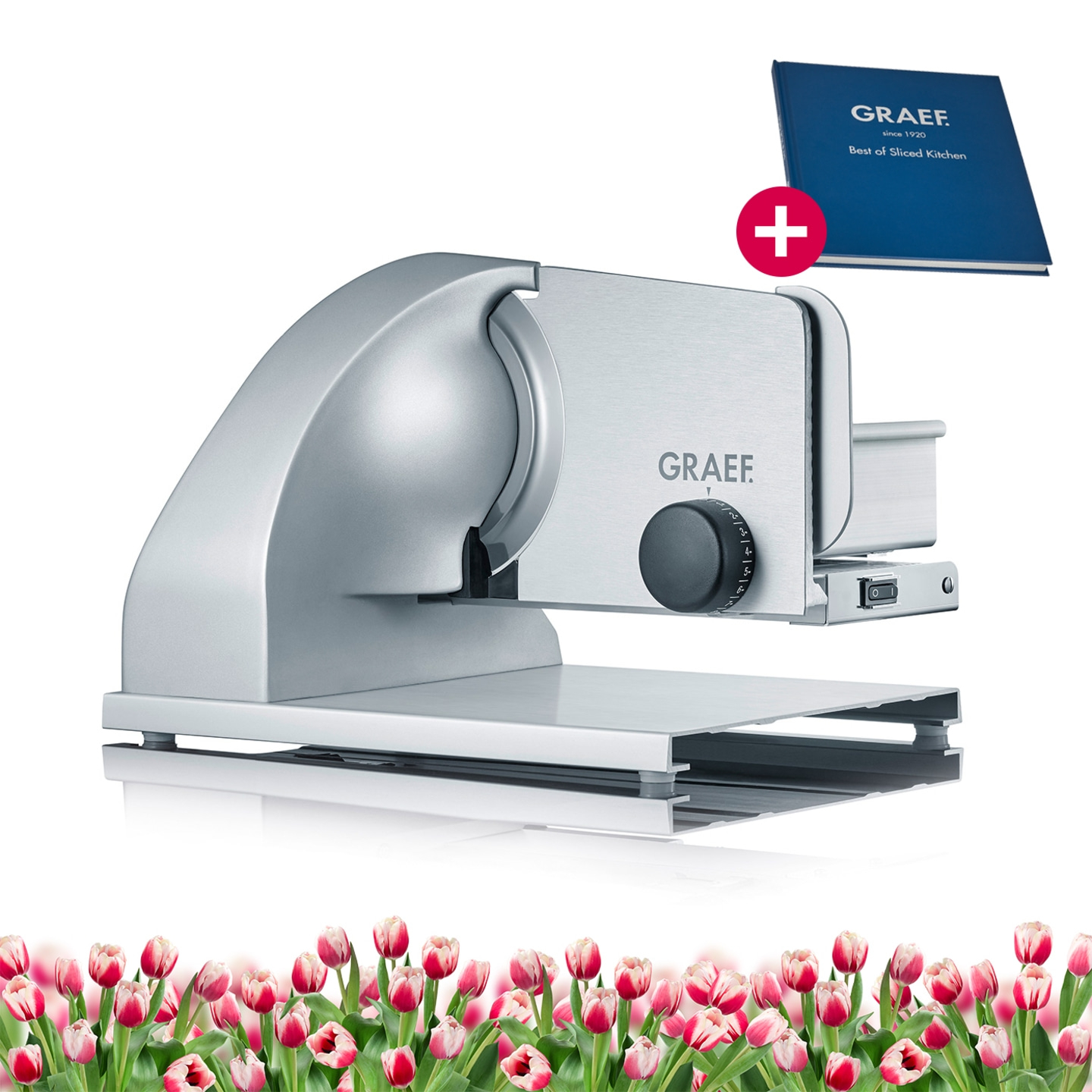 Trancheuse universelle SKS900, titane-argent y compris l'embout combiné PRO