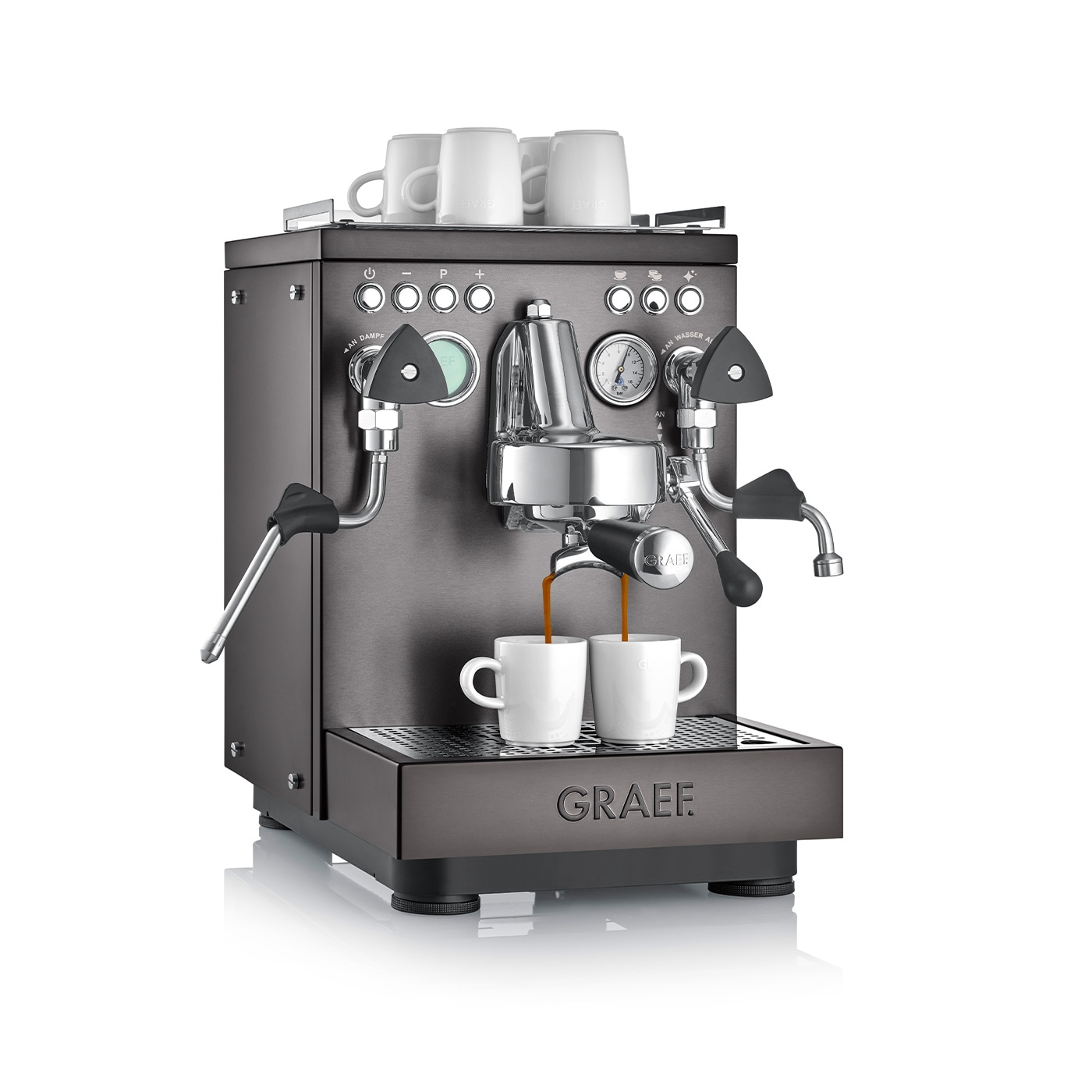 Portafilter espresso machine Estessa stainless steel brushed black