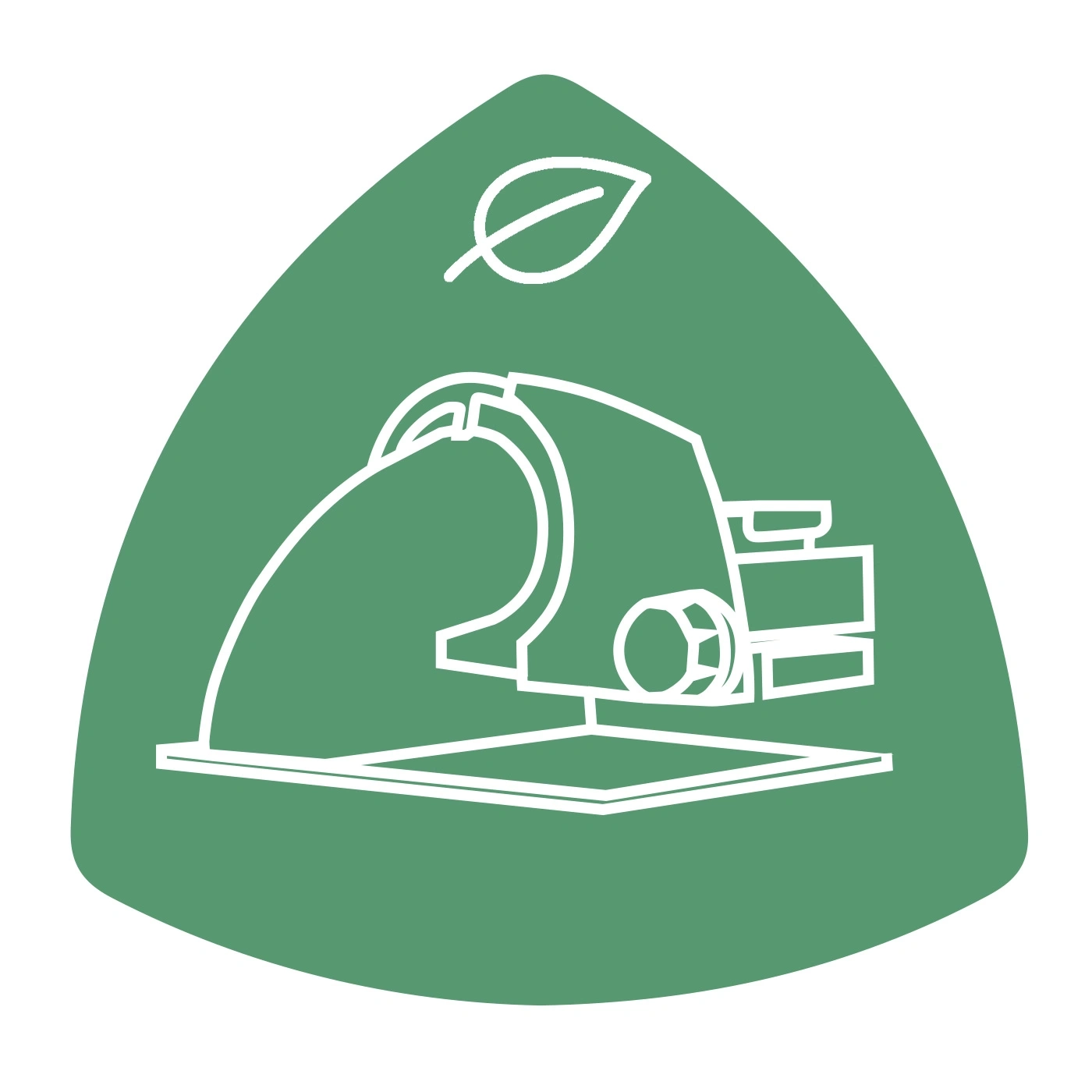 Umweltfreundlicher Staubsauger mit Blatt-Symbol