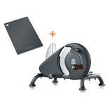 Allesschneider Manuale H92 Set, schwarz-matt inkl. Holzpapierfaser-Schneidbrett