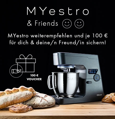 MYestro Werbung: Empfehlen Sie und erhalten Sie 100€ Gutschein!