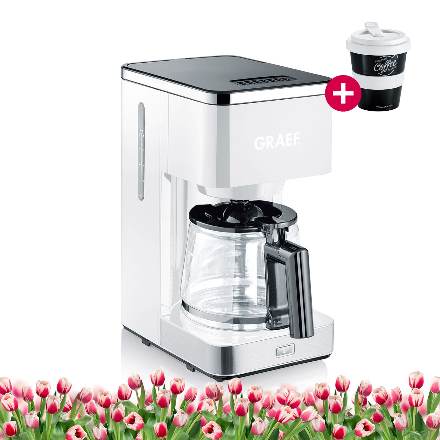 Filter coffee machine FK401 Glass jug & large brew head