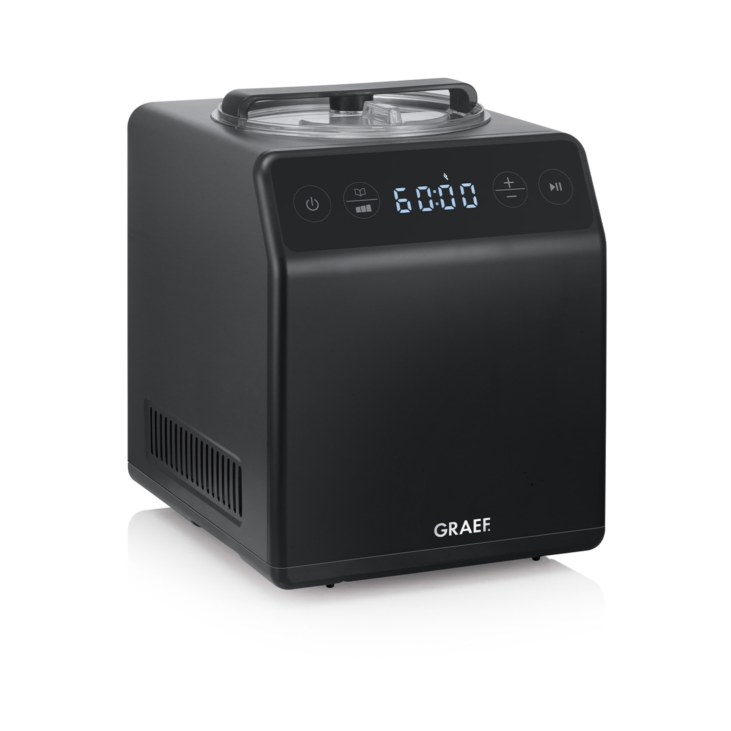 Machine à glace IM706, gris fer micacé 2 en 1 avec fonction yaourt