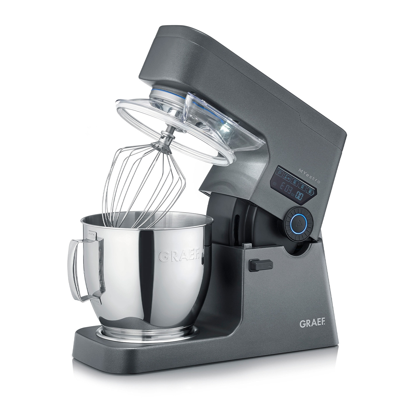 Küchenmaschine MYestro, eisenglimmergrau Mehr Power. Mehr Menge. Mehr GRAEF.
