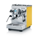 Siebträger-Espressomaschine Estessa Edelstahl / Gelb