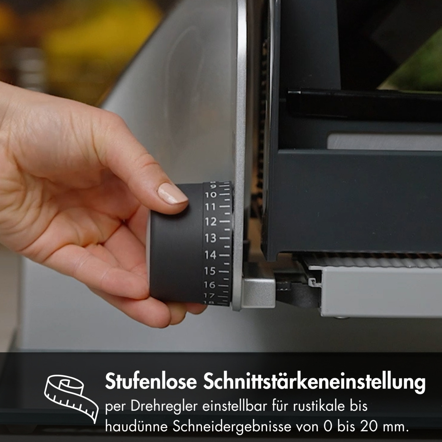 Allesschneider MASTER M20, silber meisterlich feine Schnitte
