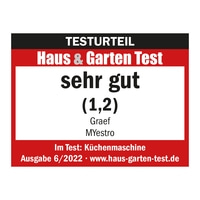 Küchenmaschine MYestro, eisenglimmergrau Mehr Power. Mehr Menge. Mehr GRAEF.