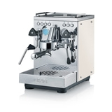Siebträger-Espressomaschine Estessa Edelstahl / Perlmuttweiß