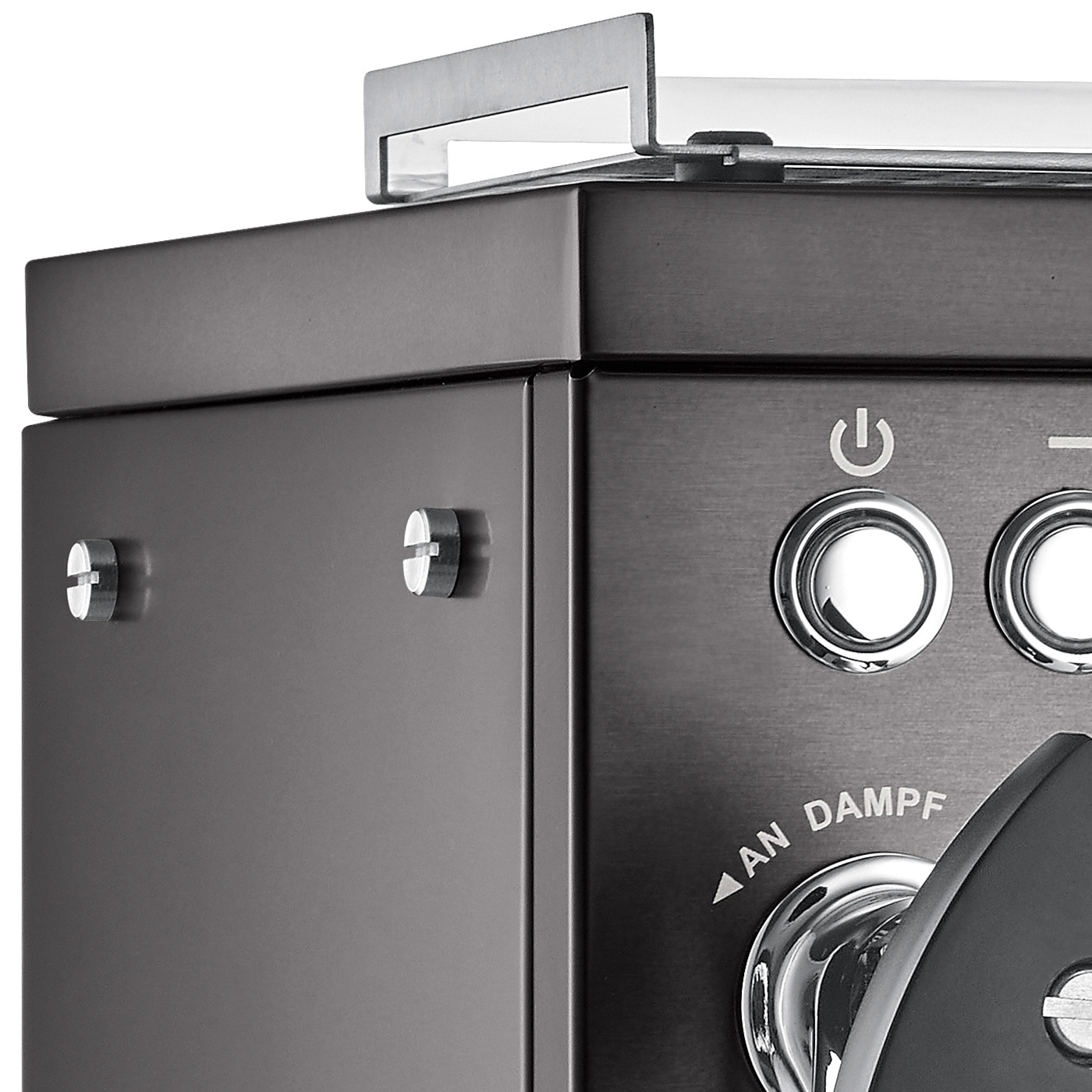 Portafilter espresso machine Estessa stainless steel brushed black