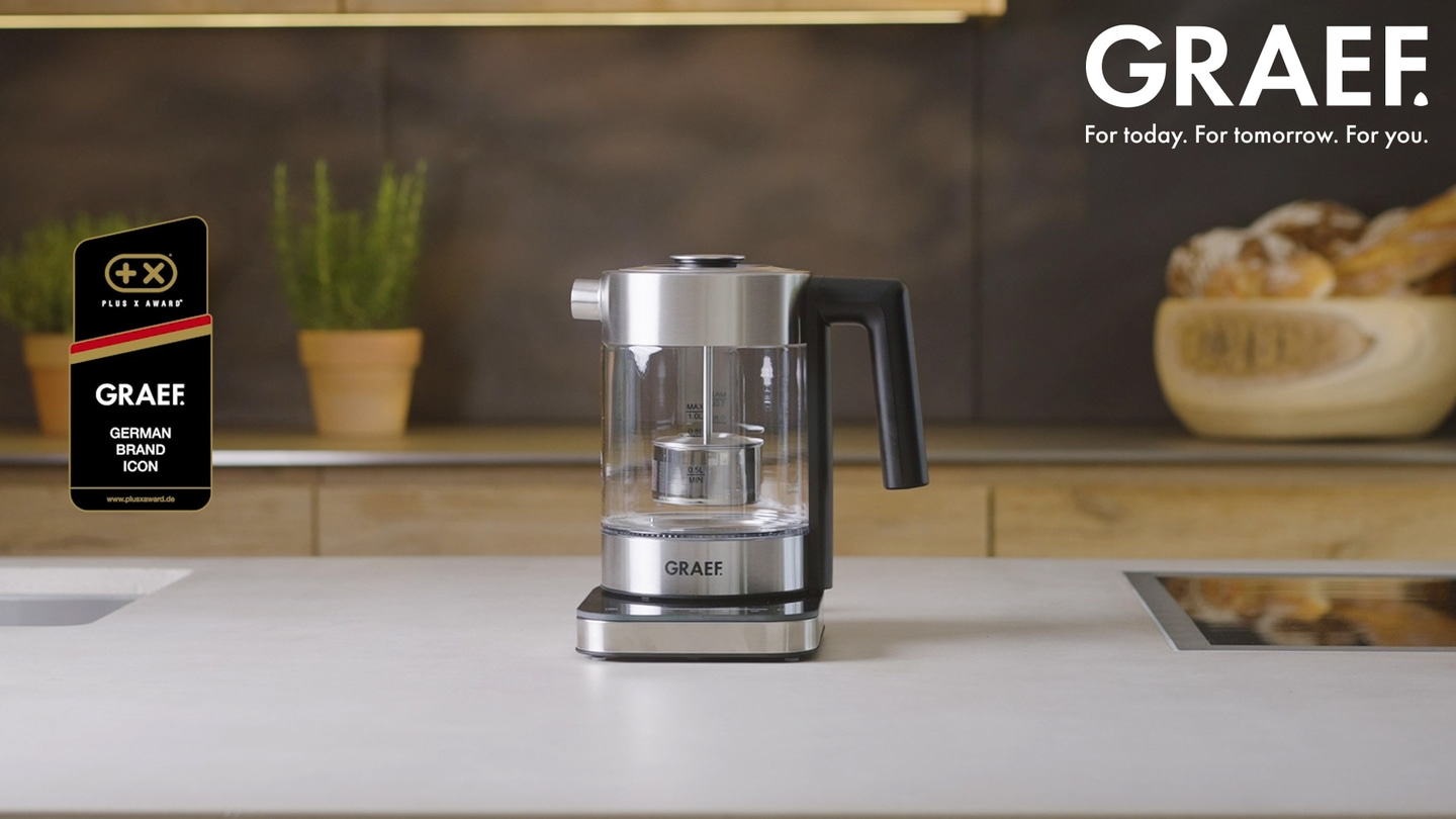 Bouilloire électrique en verre WK350 1,0 litre, avec réglage de la température