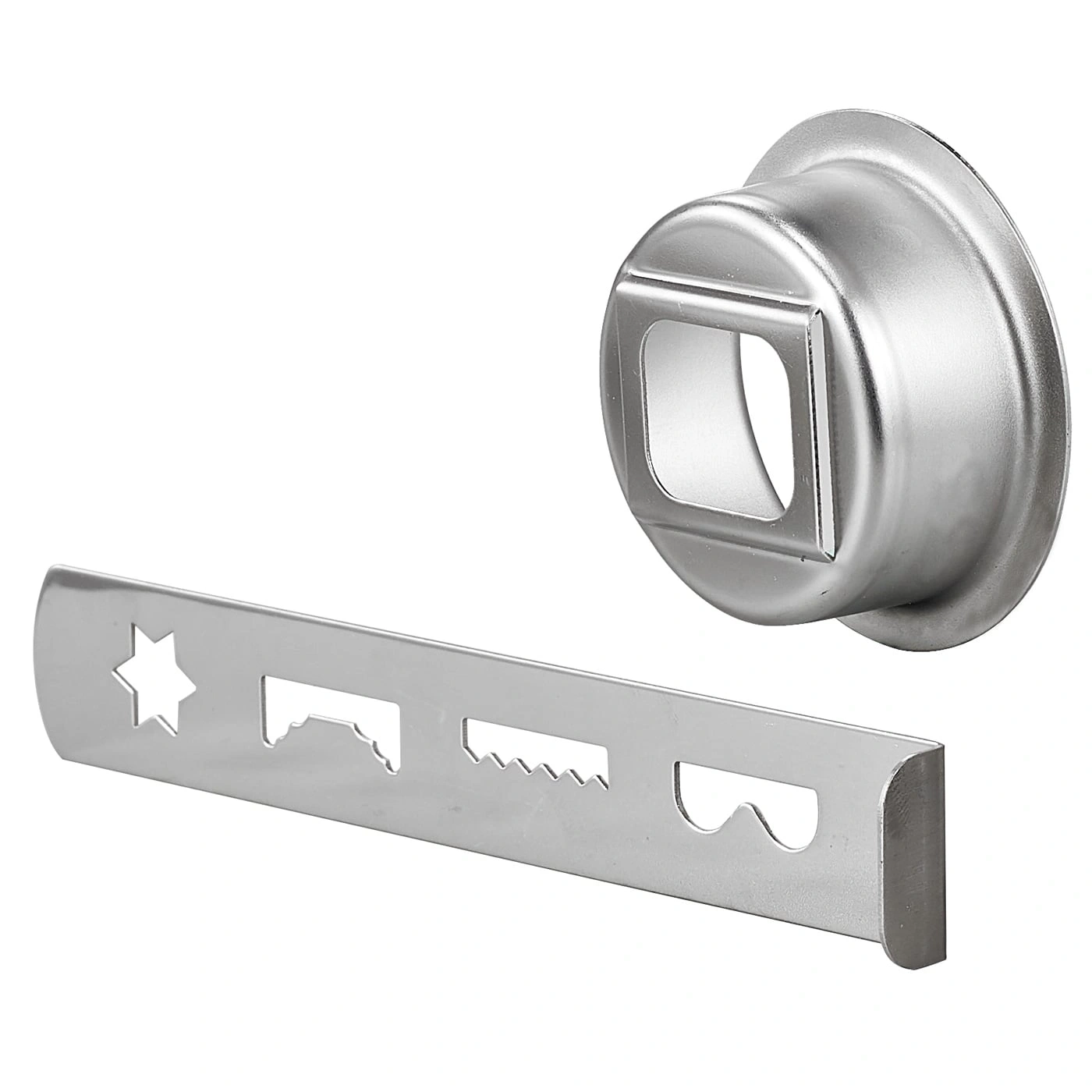 Metall-Ausstecher mit verschiedenen Formen, Stern, Haus, Zähne, Herz
