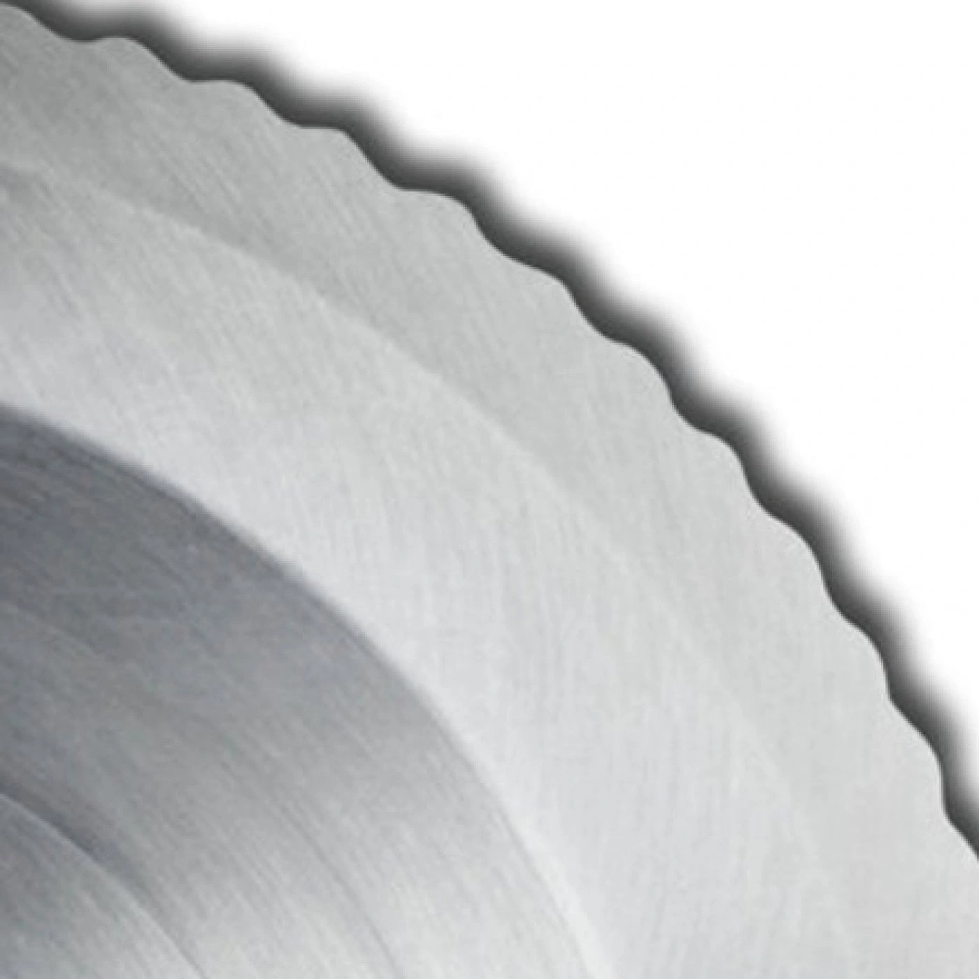 Kreisförmiges Sägeblatt mit gezahnten Kanten und metallischer Oberfläche