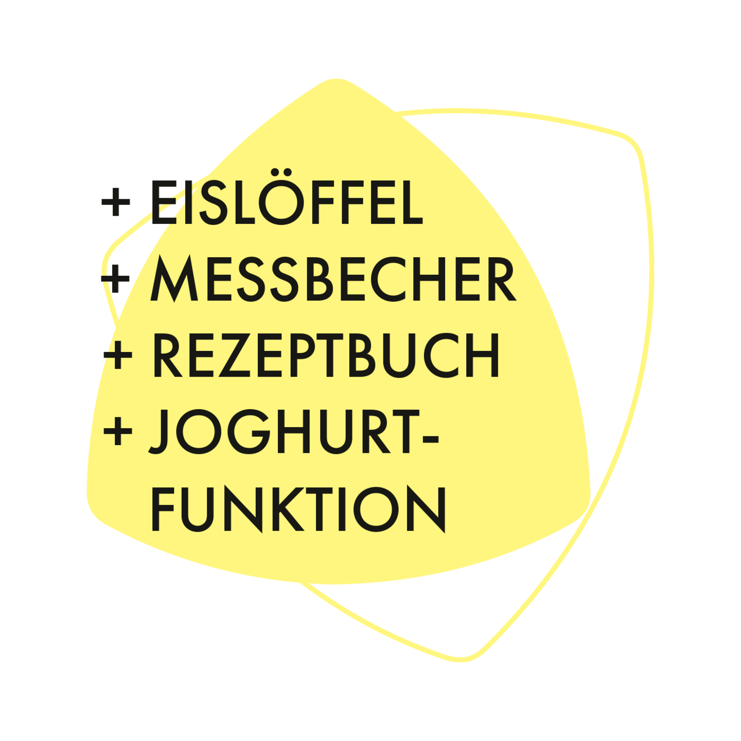 Eismaschine IM700, Edelstahl-schwarz 2 in 1 mit Joghurtfunktion