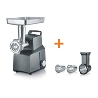 Fleischwolf FW706 Set, eisenglimmergrau inkl. Raspel-Set