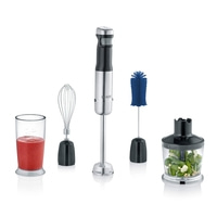 Frullatore a immersione a batteria HB802 con set di 4 di accessori e box di conservazione