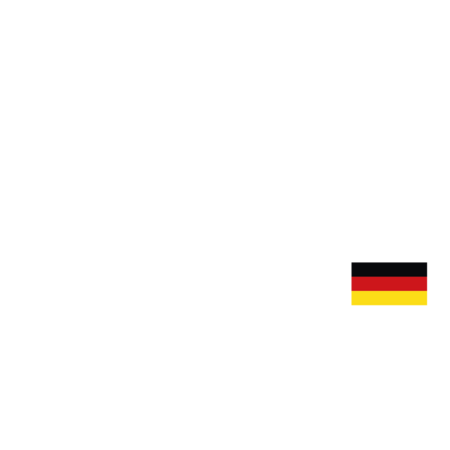 Logo Fabriqué à la main en Allemagne avec drapeau allemand sur fond vert.