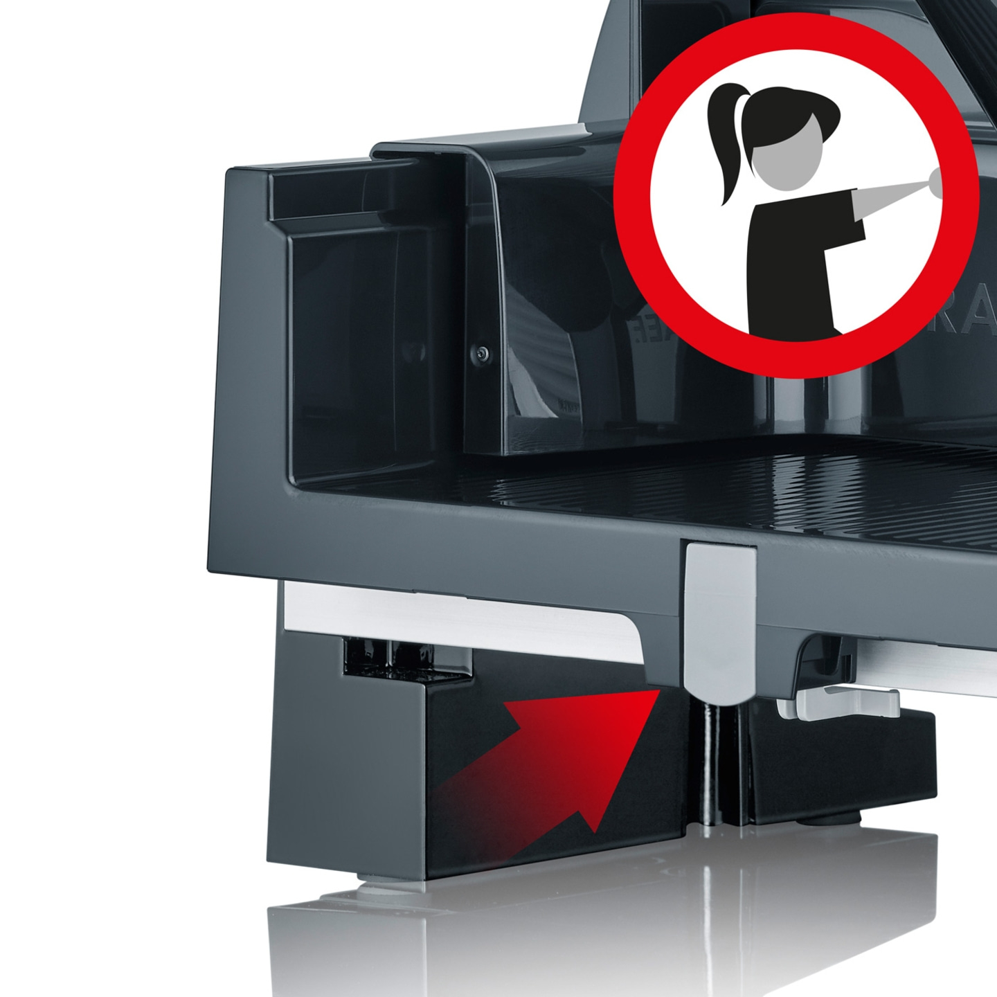 Affettatrice multiuso SKS100, nera incl. Accessorio-Combi
