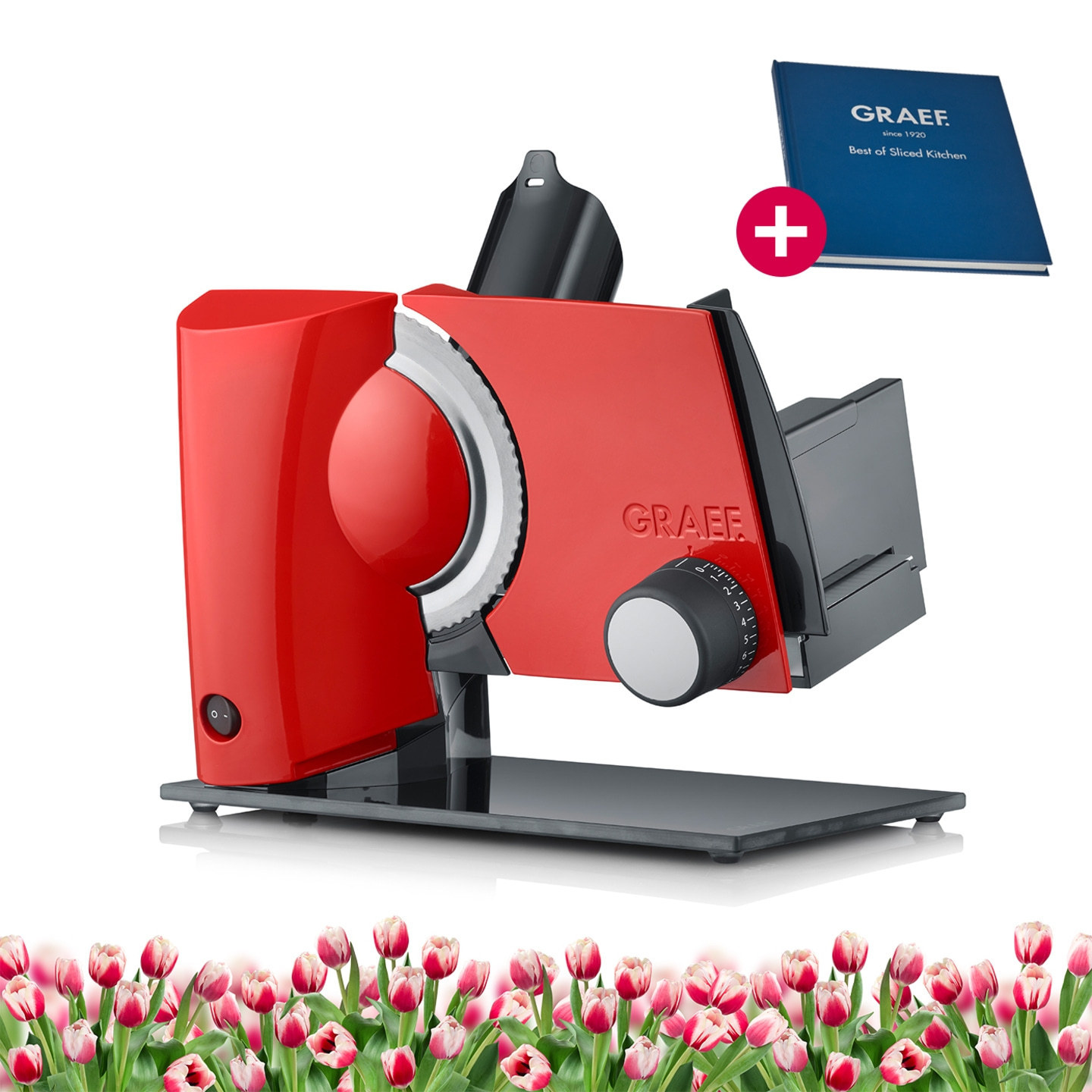 Trancheuse universelle S32103, rouge avec accessoire MiniSlice
