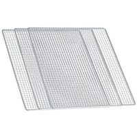 Dörrautomat DA510 Multi-Set Zerkleinerer CH501, 3er-Set Silikonmatte & 3er-Set Edelstahl-Dörrgitter