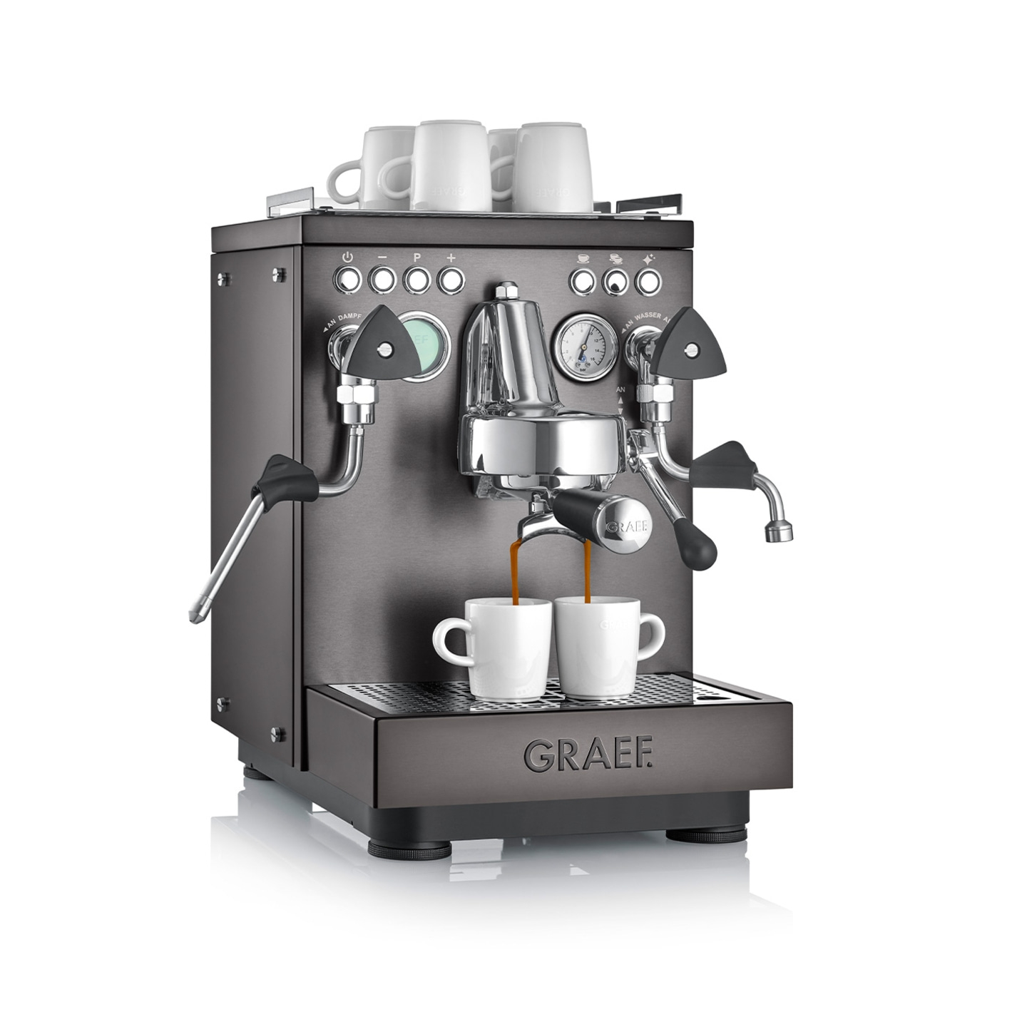 Portafilter espresso machine Estessa stainless steel brushed black