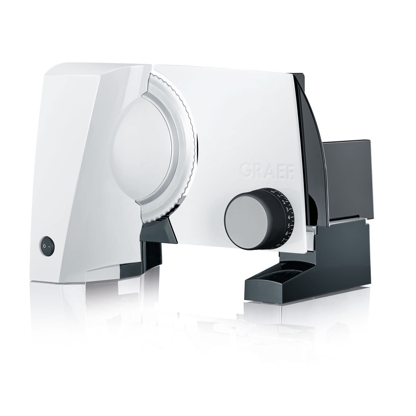 Allesschneider SKS100, weiß inkl. Restehalter