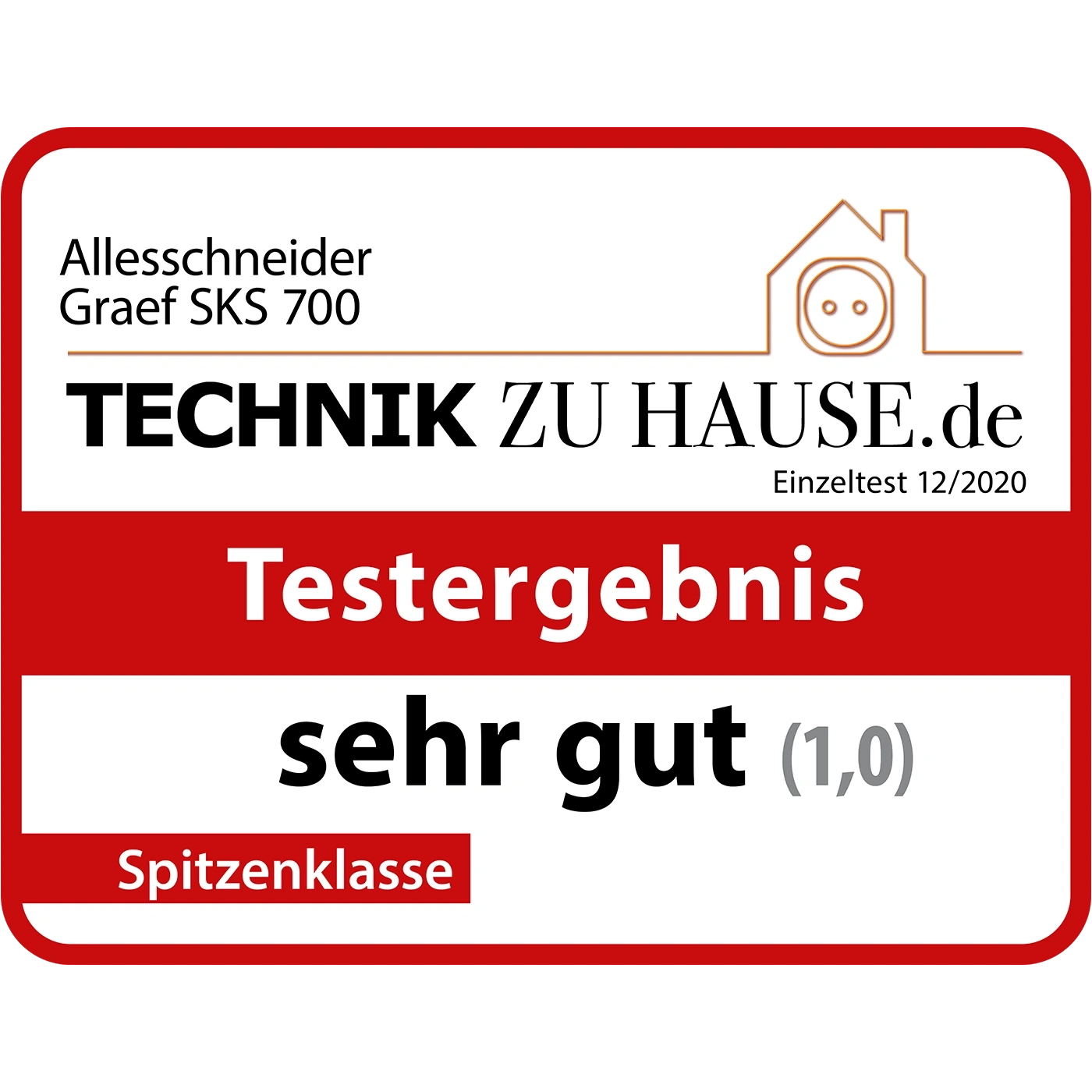 Allesschneider Graef SKS 700, Testergebnis sehr gut (1,0), Spitzenklasse, Technik zu Hause