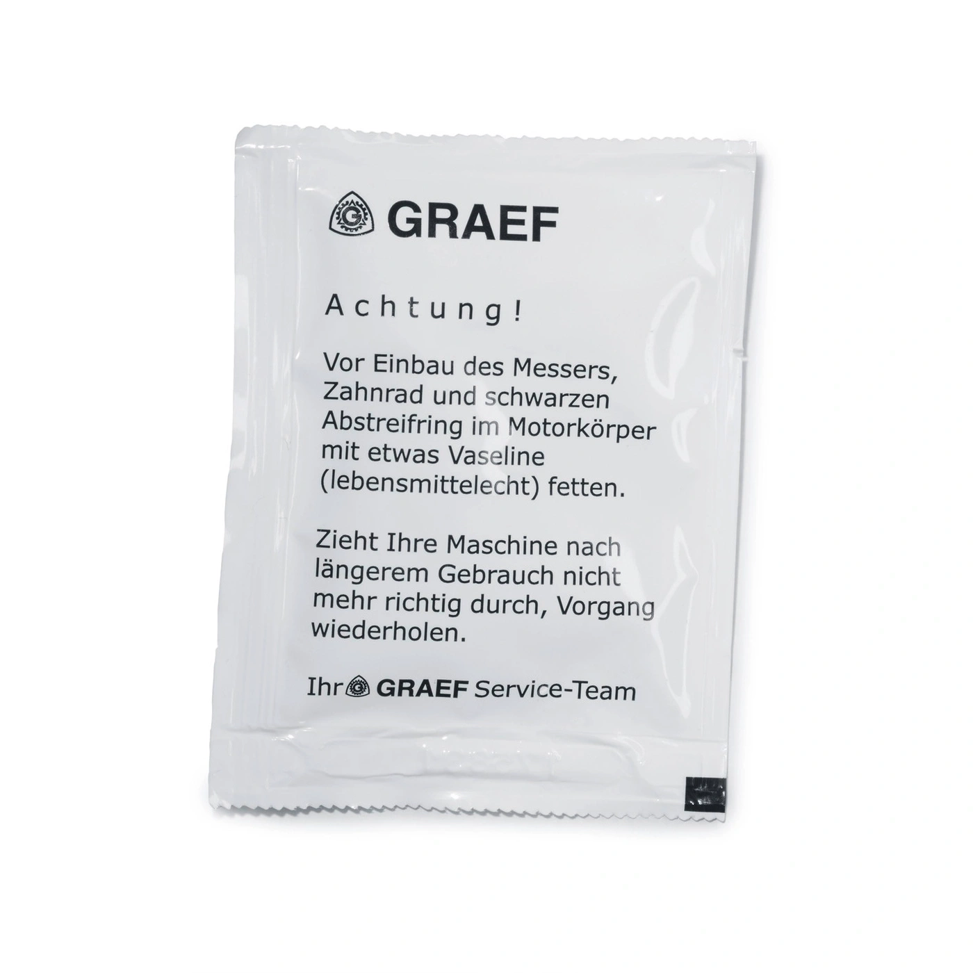 GRAEF-Produkt: Achtung! Hinweise zur Wartung und Pflege von Messern.