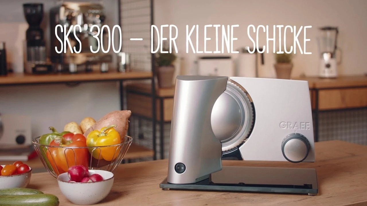 Graef SKS 300, Gemüseschneider, Gemüse, Obst, Küche, Tisch, Lebensmittel, Gerät, Messer, Schick
