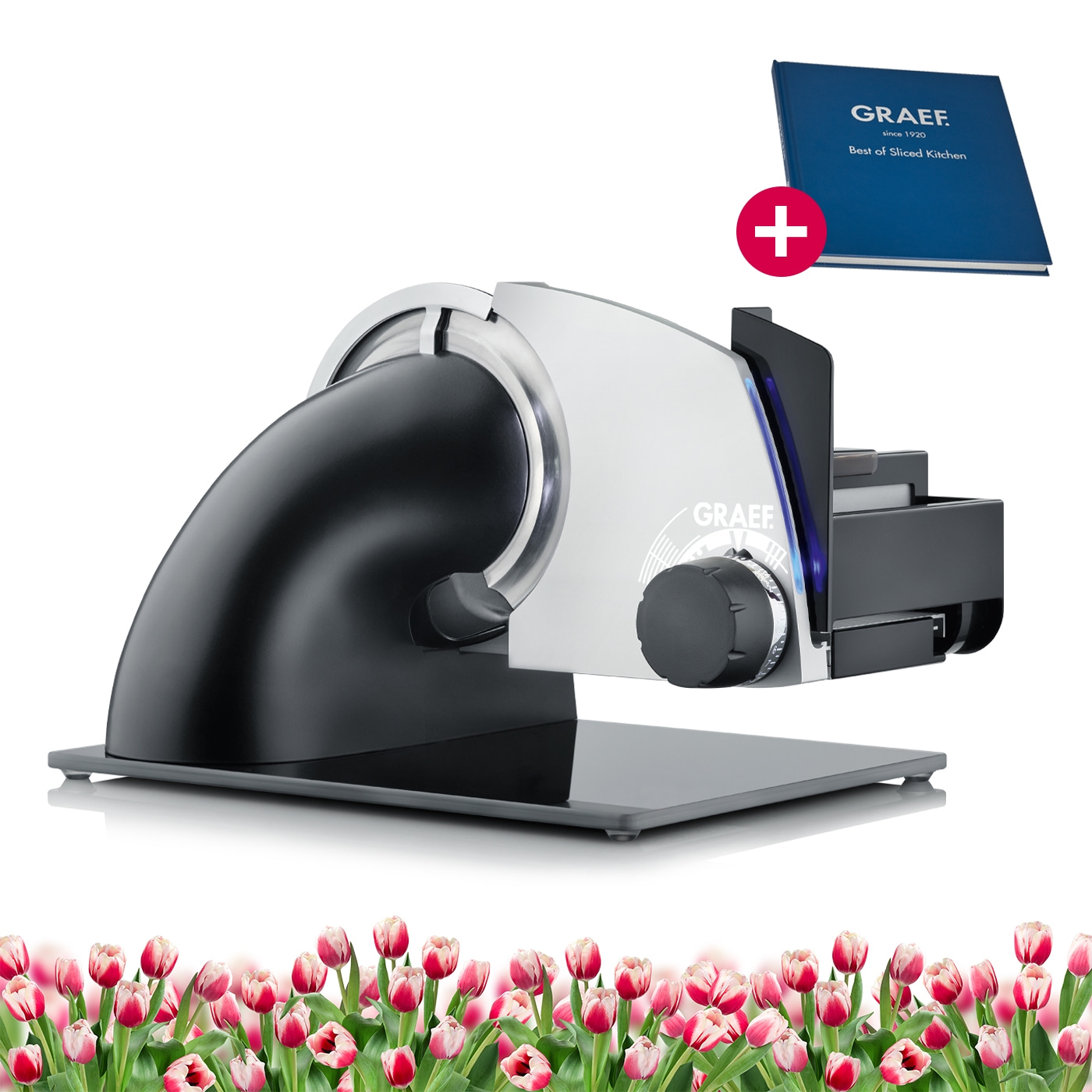 Affettatrice multiuso SKS700, nero opaco incl. Accessorio-Combi PRO