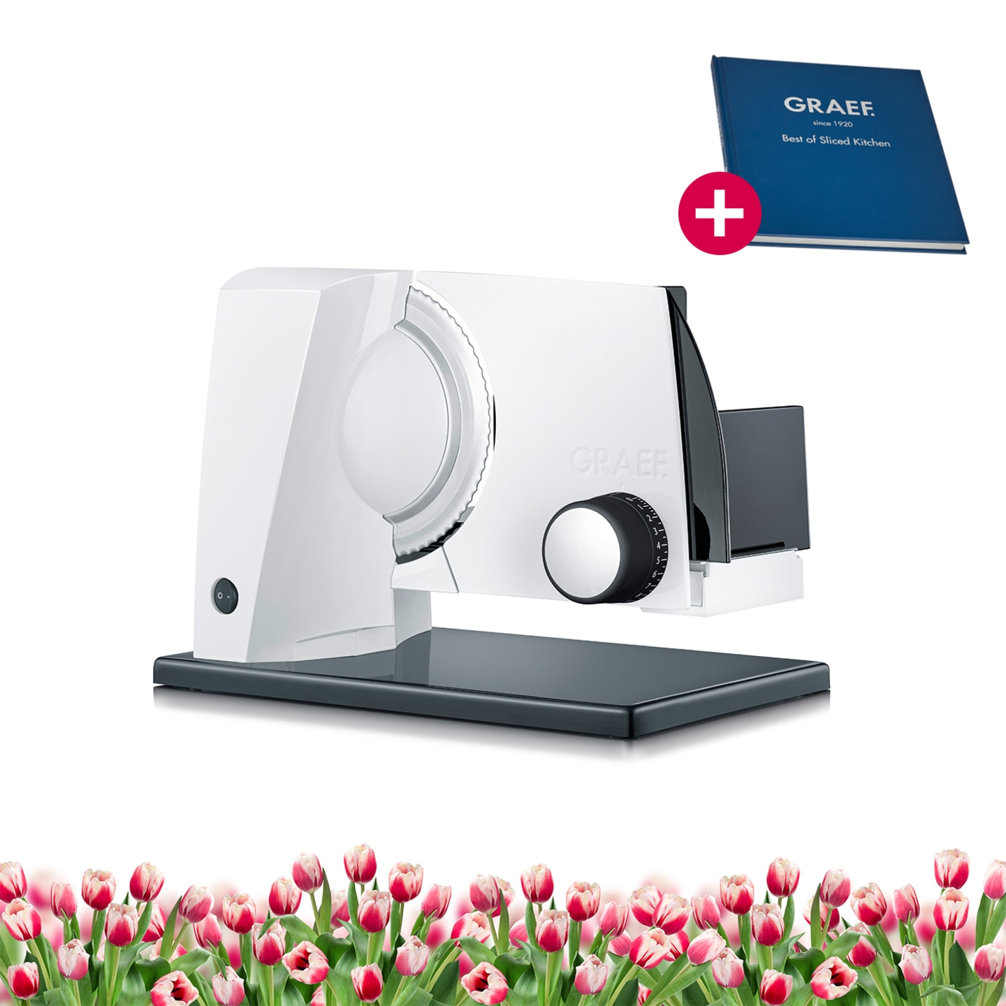 Trancheuse universelle SKS110, blanc y compris le complément combiné