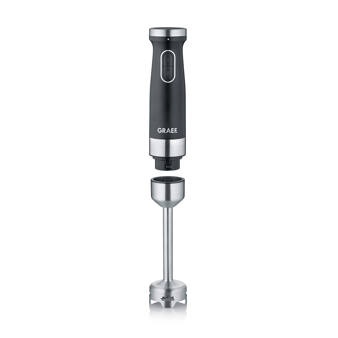 Graef Stabmixer, schwarz, Edelstahl, abnehmbar, Küchengerät, Mixen, Pürieren