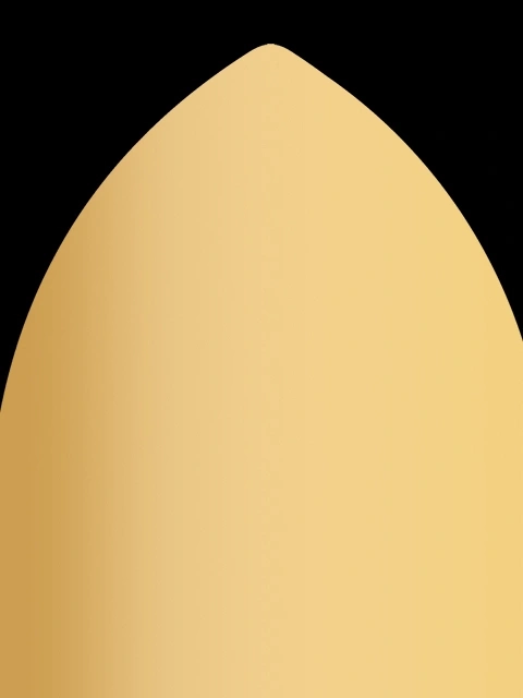 Goldener Bogen auf schwarzem Hintergrund, abstrakt und elegant