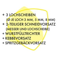 Multiwolf FW 500, silber Der Fleischwolf für Kreative